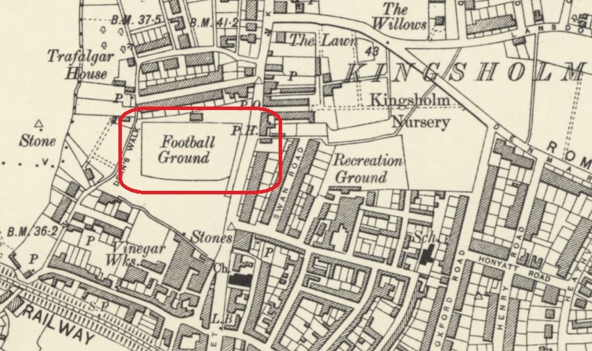Gloucester - Kingsholm : Map credit National Library of Scotland